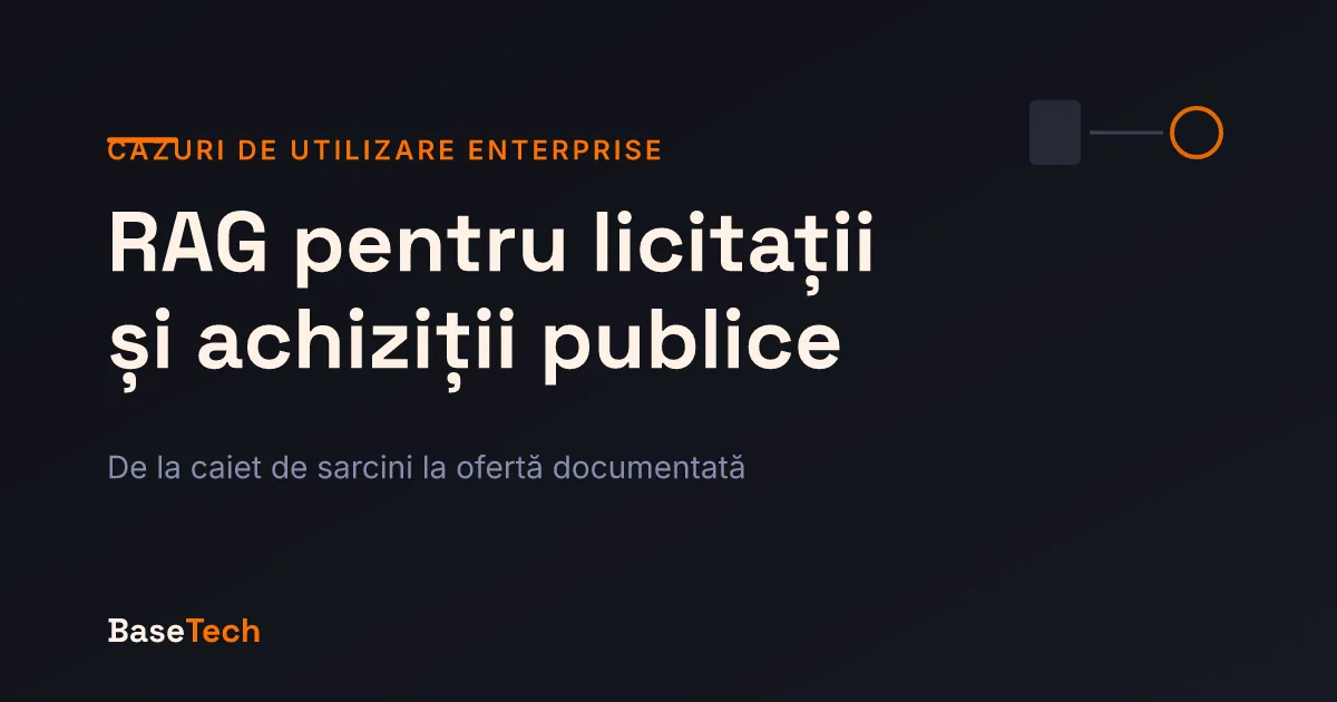 Ilustrație abstractă: cerințele extrase dintr-o documentație de atribuire, potrivite cu dovezile interne ale ofertantului.