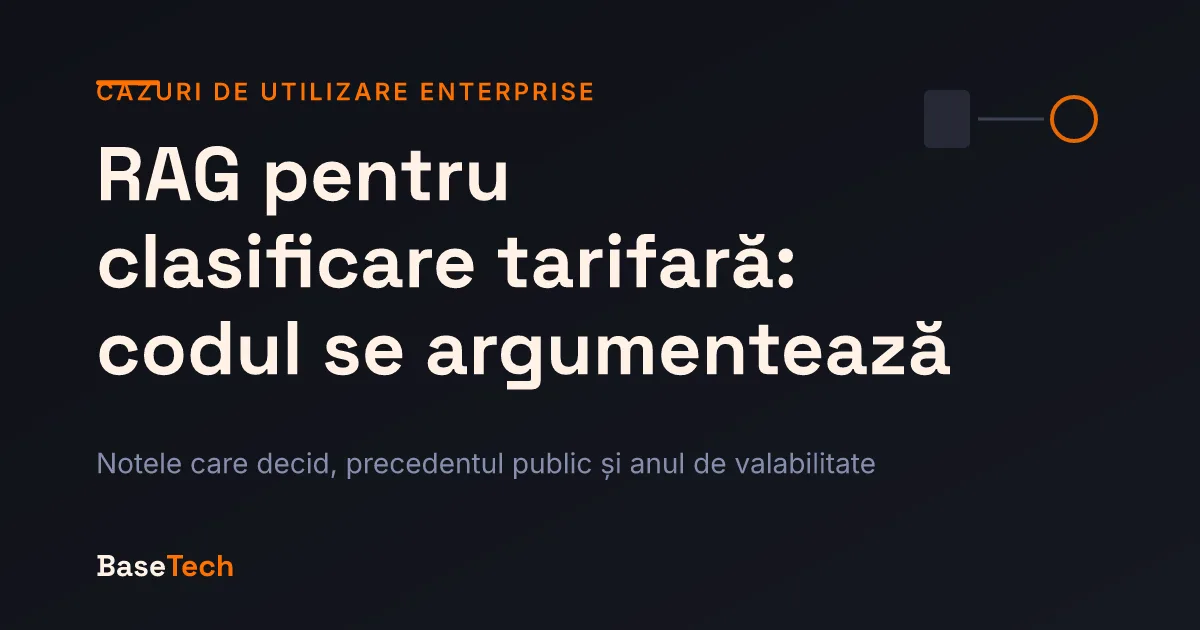 Ilustrație abstractă: un cod tarifar susținut de regula aplicată și de nota de capitol care exclude pozițiile rivale