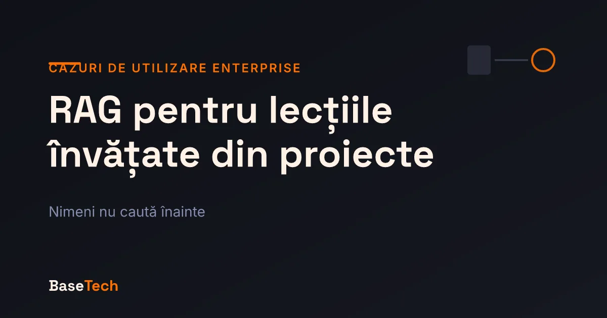 Ilustrație abstractă: o lecție dintr-un proiect închis apare singură în contextul unui proiect nou, fără căutare