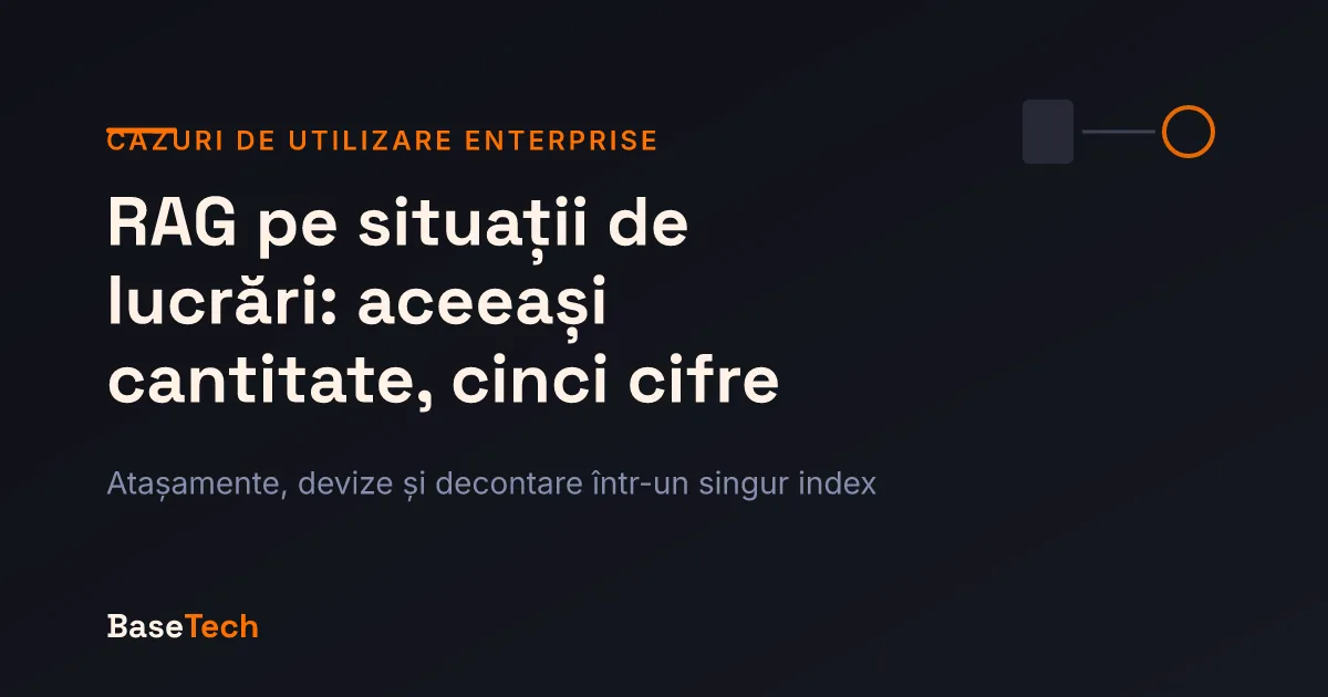 Ilustrație abstractă cu o cantitate de lucrări urmărită prin cinci documente de execuție, fiecare cu altă valoare